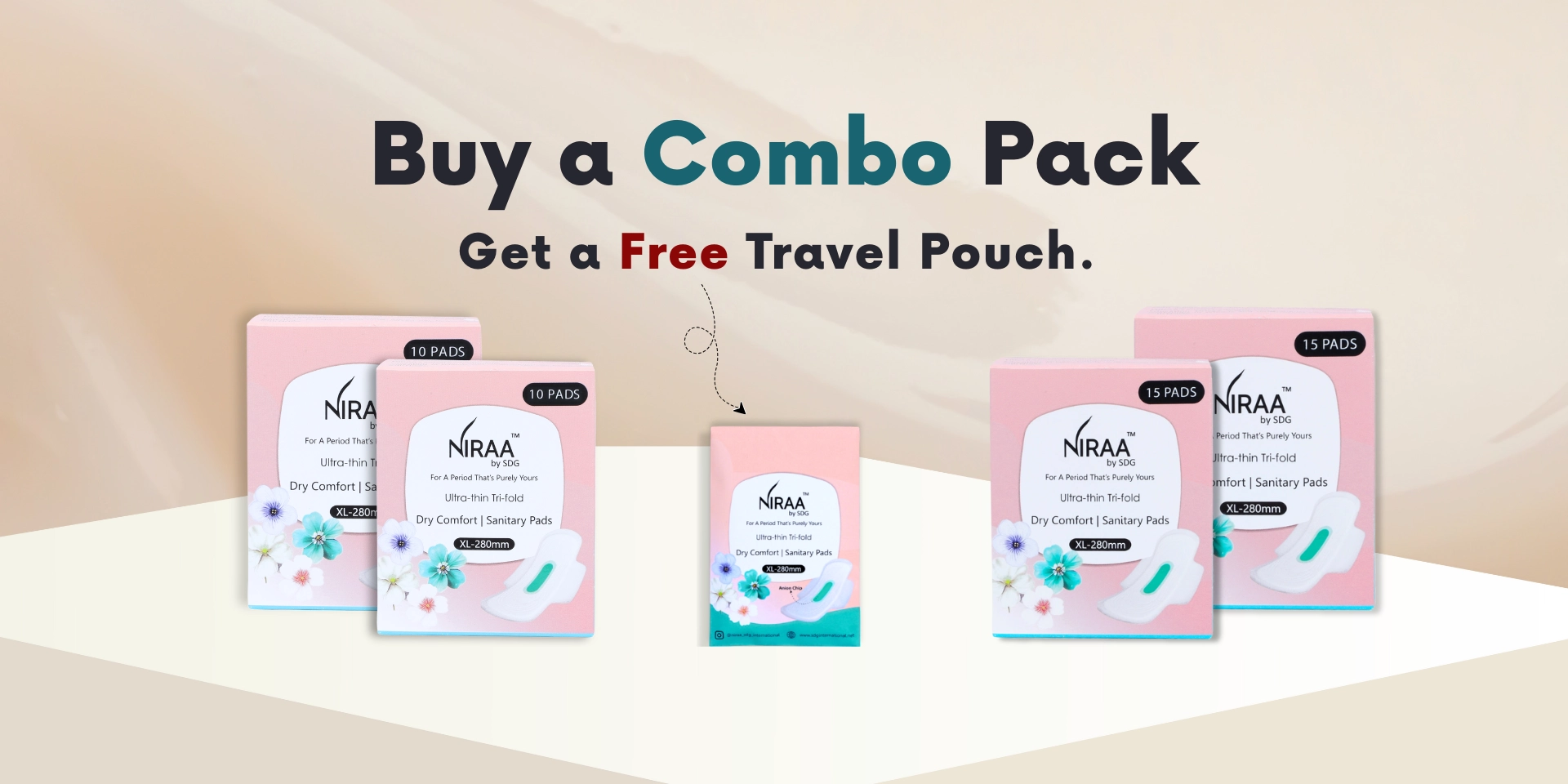 travel pouch free with combo
