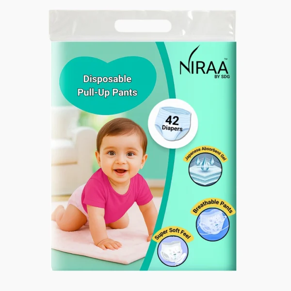 Disposable Pull-Up Pants Baby Diaper | Size - S - Image 4