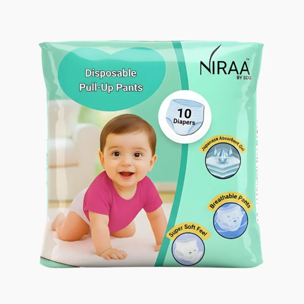 Disposable Pull-Up Pants Baby Diaper | Size - S - Image 2
