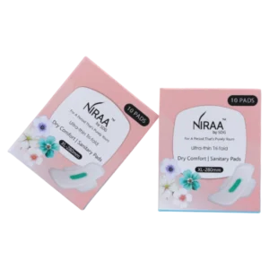 Combo of 2 - Ultra-Thin Tri-Fold Sanitary Pads With Anion Chip | Size – XL - Pack of 10