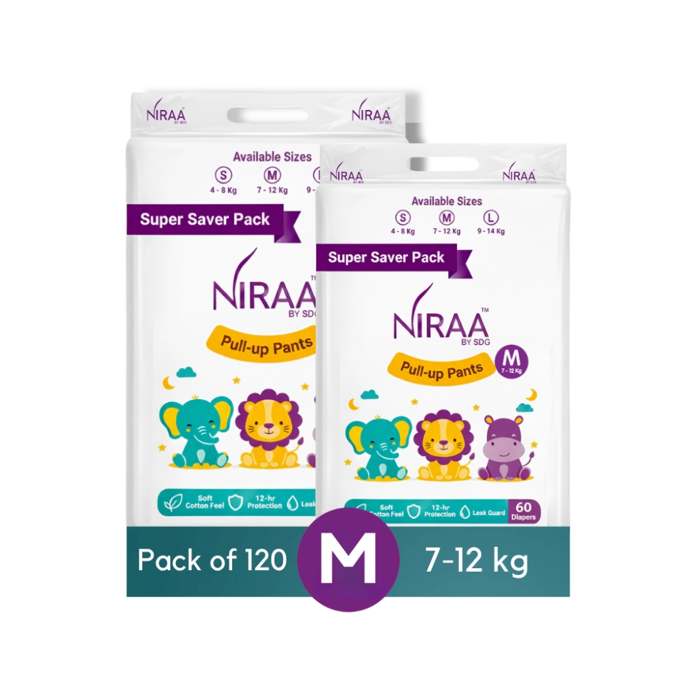 combo m diaper 120 pcs