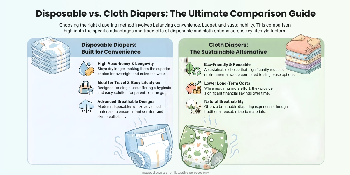 difference-cloth-disposable diaper