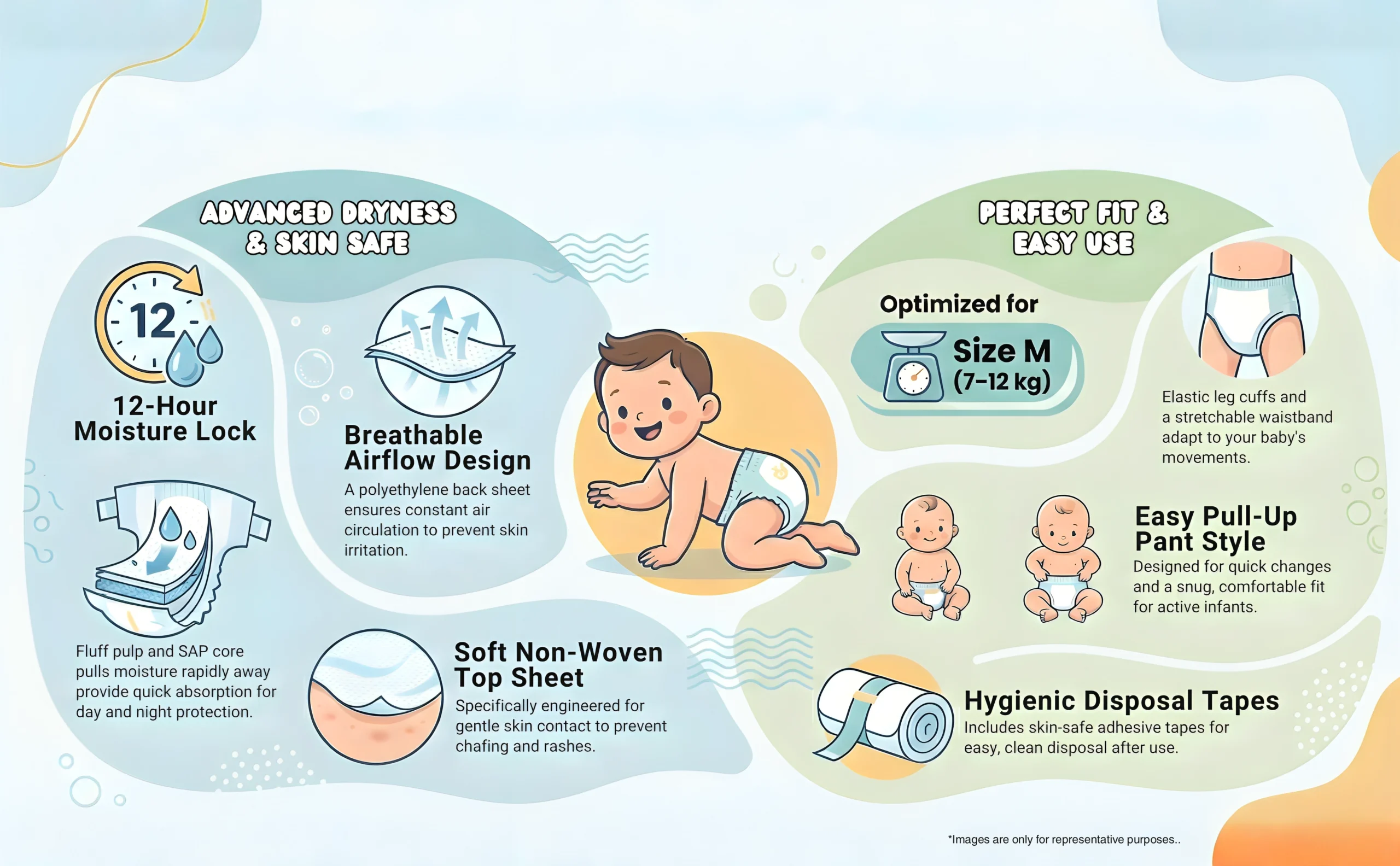 features of baby diaper m size scaled