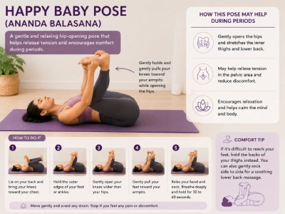 happy baby pose