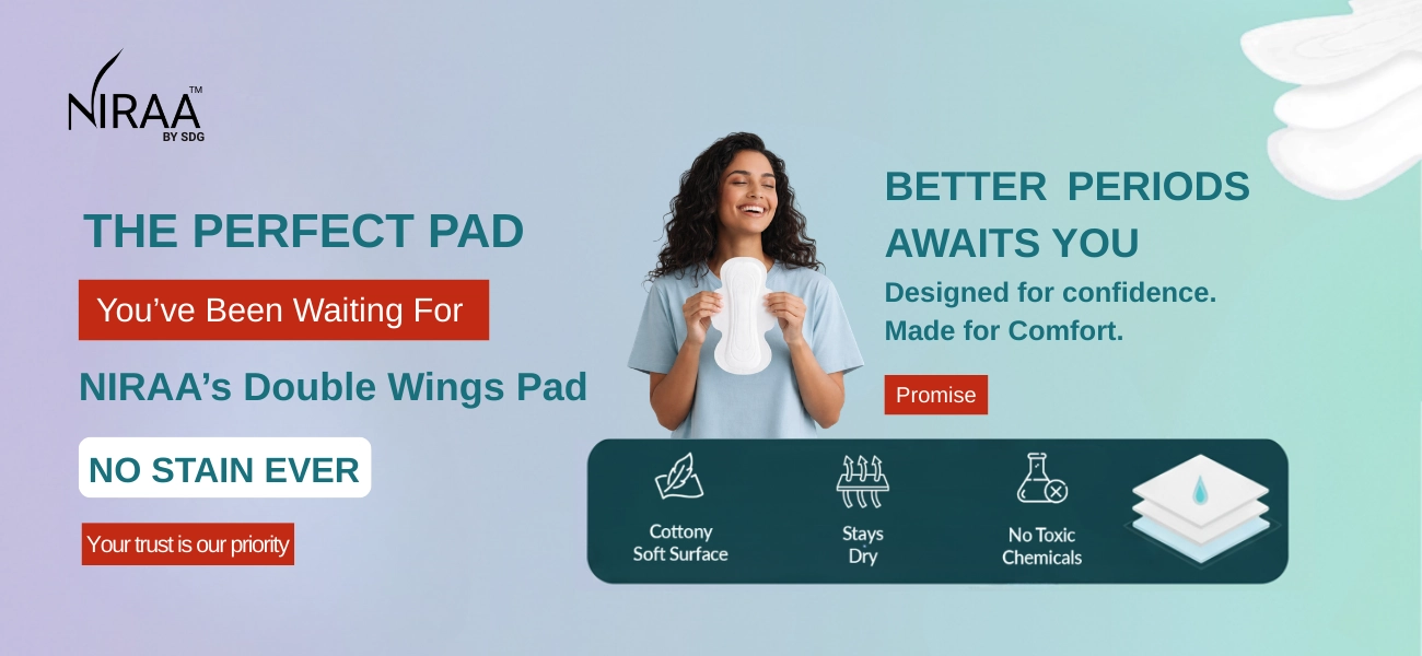 infographic double wings sanitary pads