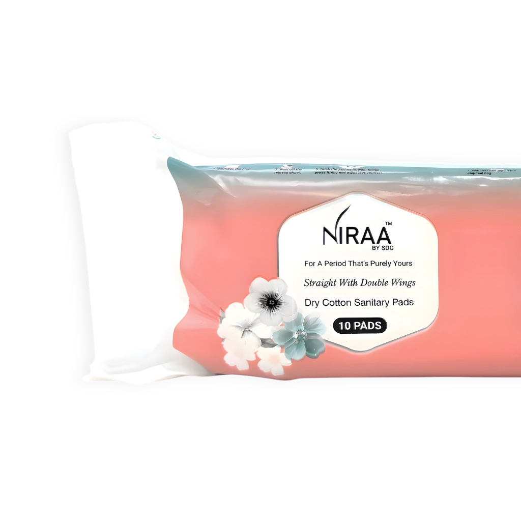 left size of double wings sanitary pads