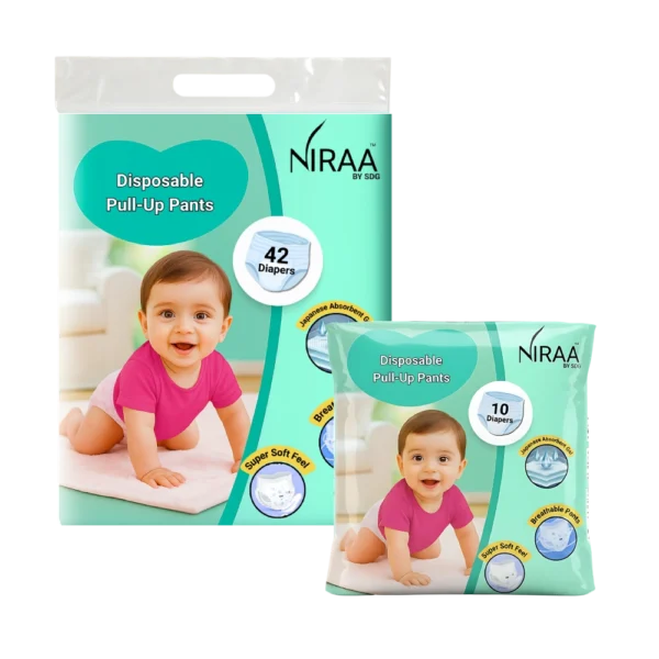 Disposable Pull-Up Pants Baby Diaper | Size - S