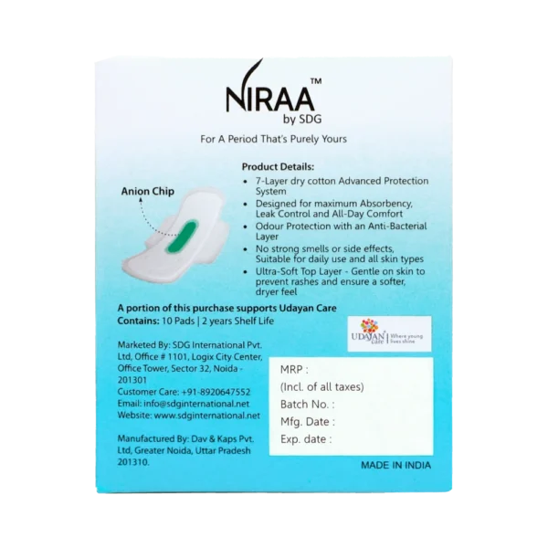 Ultra-Thin Tri-Fold Sanitary Pads With Anion Chip | Size – XL - Image 3