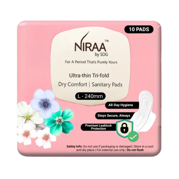 Ultra-Thin Tri-Fold Sanitary Pads | Size - L - Image 2