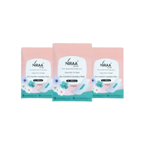 Combo of 3 Travel Pouch - Ultra-Thin Tri-Fold Sanitary Pads With Anion Chip | Size - XL