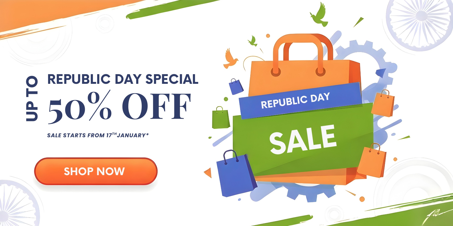 republic day sale banner